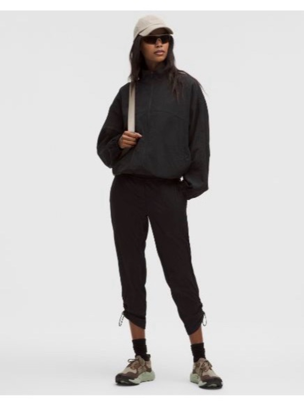 lululemon athletica Black Drawcord Ankle Joggers